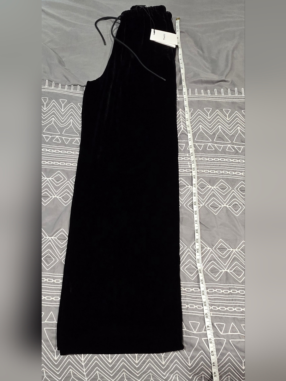 Theory Wide Leg Pull-On Velvet Pants Size Small - Picture 2 of 7
